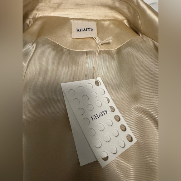 KHAITE Jaden Satin Trench Coat Size 6 NWT - Picture 6 of 10